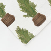 Moderner Rustikaler Weihnachtsbaum Fleecedecke (Ecke)