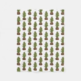 Moderner Rustikaler Weihnachtsbaum Fleecedecke