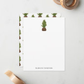 Moderner Rustikaler Weihnachtsbaum Mitteilungskarte (Vorderseite/Rückseite Beispiel)