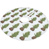 Moderner Rustikaler Weihnachtsbaum Polyester Weihnachtsbaumdecke (Schrägansicht)