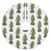 Moderner Rustikaler Weihnachtsbaum Polyester Weihnachtsbaumdecke (Vorderseite)