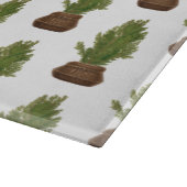 Moderner Rustikaler Weihnachtsbaum Schneidebrett (Ecke)