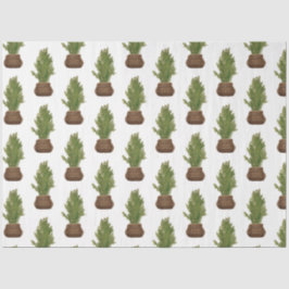 Moderner Rustikaler Weihnachtsbaum Seidenpapier