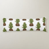 Moderner Rustikaler Weihnachtsbaum Seitenschläferkissen (Rückseite)