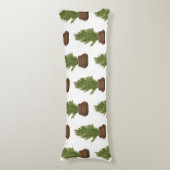 Moderner Rustikaler Weihnachtsbaum Seitenschläferkissen (Vorderseite Vertikal)