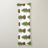 Moderner Rustikaler Weihnachtsbaum Seitenschläferkissen (Rückseite (Vertikal))