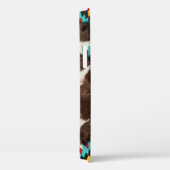 Moderner rustikaler Western Cowhide-Muster Name Case-Mate iPhone Hülle (Rückseite / Rechts)