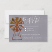 Moderner Rustikaler Windmühle-Stein Einladung (Vorderseite)