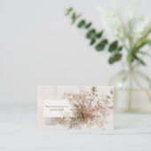 Moderner Rustikaler Winter Berry Botanisch Visitenkarte (Stehend Vorderseite)