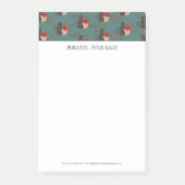 Moderner Sakura Kirschbaum und Affenasien Post-it Klebezettel (Vorderseite)