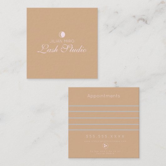 Moderner Salon Beauty Eyelash Studio Termin Auto (Vorne/Hinten)