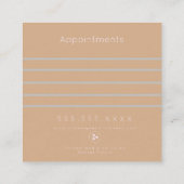 Moderner Salon Beauty Eyelash Studio Termin Auto (Rückseite)