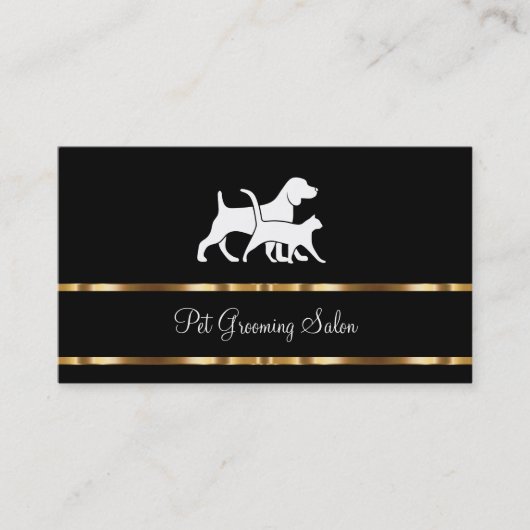 Moderner Salon für klassische Haustiere Visitenkarte (Vorderseite)