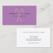 Moderner Salon Hair Stylist Visitenkarte (Vorne/Hinten)
