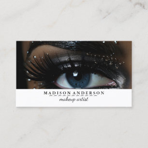 Moderner Salon Rosa Lippen Makeup Artist Visitenkarte