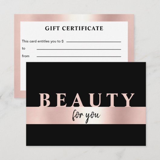 Moderner Salon Rosegold (Vorne/Hinten)