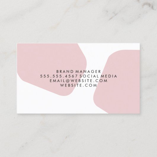 Moderner Salon Stylist Visitenkarte (Rückseite)