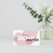 Moderner Salon Stylist Visitenkarte (Stehend Vorderseite)