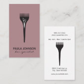 Moderner Salon Tools Haarspezialist Visitenkarte (Vorne/Hinten)