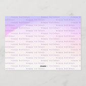 Moderner sanfter Gradient Minimalismus Weihnachtsg Feiertagskarte (Rückseite)