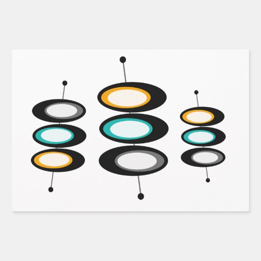 Moderner Satellit des Mittelalters Geschenkpapier Set (Vorderseite 3)