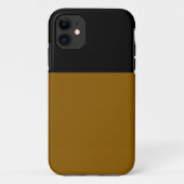 Moderner Sattelbrauner Schwarzer Nahtloser Farbblo Case-Mate iPhone Hülle (Rückseite)