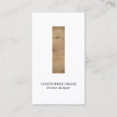 Moderner, sauberer, eleganter Holzstreifen - Innen Visitenkarte (Vorderseite)