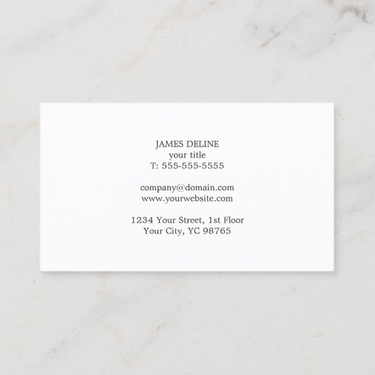 Moderner sauberer roter Herzarzt Visitenkarte (Rückseite)