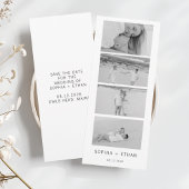 Moderner Save the Date Foto Strip
