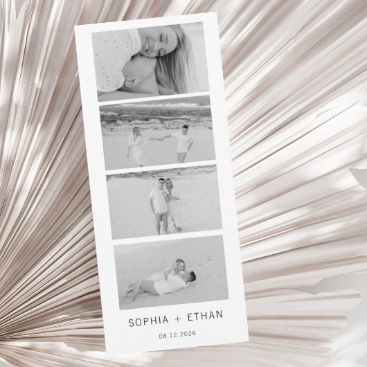 Moderner Save the Date Foto Strip