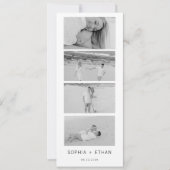 Moderner Save the Date Foto Strip (Vorderseite)