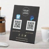 Moderner Scan zur Bezahlung von Venmo PayPal Ihres Sockelschild (In SItu)