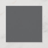 Moderner scannbarer QR-Code | Schwarz Grau & Weiß Begleitkarte (Rückseite)