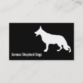 Moderner Schäferhund Visitenkarte (Vorderseite)