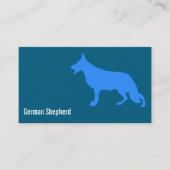 Moderner Schäferhund Visitenkarte (Vorderseite)