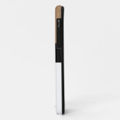 Moderner schick weißer schwarzer Mocha Brauner Far Case-Mate iPhone Hülle (Hinten/Links)