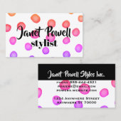 Moderner schicke Maler dotiert Visitenkarten Visitenkarte (Vorne/Hinten)