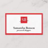 Moderner schicke Mode Stylist Personal Shopper Visitenkarte (Vorderseite)
