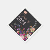 Moderner, schicker Abschluss von wild lebenden Blu Serviette (Ecke)