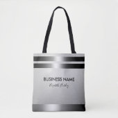 Moderner, schicker Black & Silver Foil Creative De Tasche (Vorderseite)