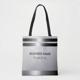 Moderner, schicker Black & Silver Foil Creative De Tasche