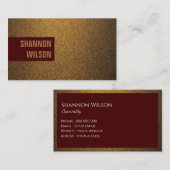 Moderner, schicker Kupferrahmen aus Glitzer, Goldw Visitenkarte (Vorne/Hinten)