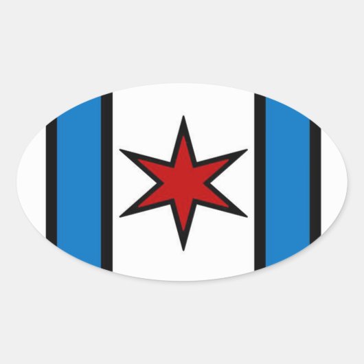 Moderner Schild-Oval-Aufkleber Ovaler Aufkleber (Vorderseite)