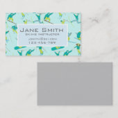 Moderner Schilehrer Visitenkarte (Vorne/Hinten)