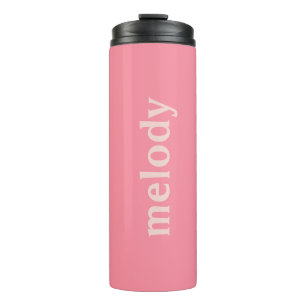 Moderner Schlafsaal rosa Name  Thermosbecher