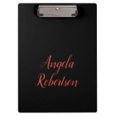Moderner schlichter, einfacher Name Klemmbrett (Vorderseite)