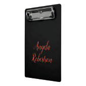 Moderner schlichter, einfacher Name Mini Klemmbrett (Gewinkelt2)