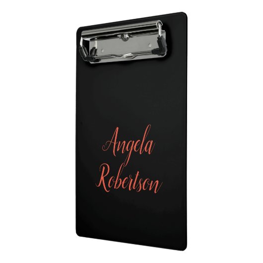 Moderner schlichter, einfacher Name Mini Klemmbrett (Gewinkelt2)