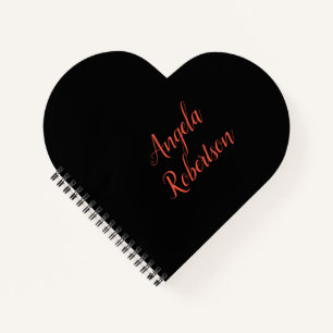 Moderner schlichter, einfacher Name Notizblock