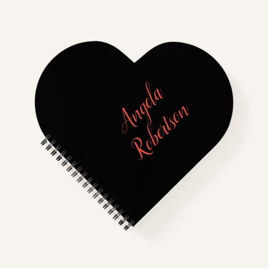 Moderner schlichter, einfacher Name Notizblock (Vorderseite)